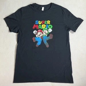 Super Mario & Luigi T-Shirt Erwachsene M Nintendo Schwarz Tee - Bild 1 von 6