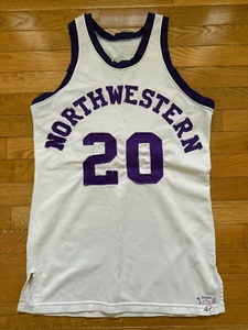 1960s Northwestern Wildcats #20 Basketball Game Worn Jersey Men's Sz 42 RARE - Picture 1 of 5