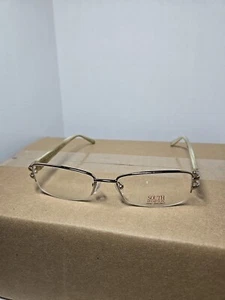 South Hampton SH1010 YG Brille Brillengestell Gold Rechteckig Halbrand 52-17-135 - Bild 1 von 10