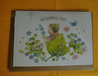 1x Welcome Baby Folding Cards Birth Baptism Baby Flowers Flowers Congratulations Card 