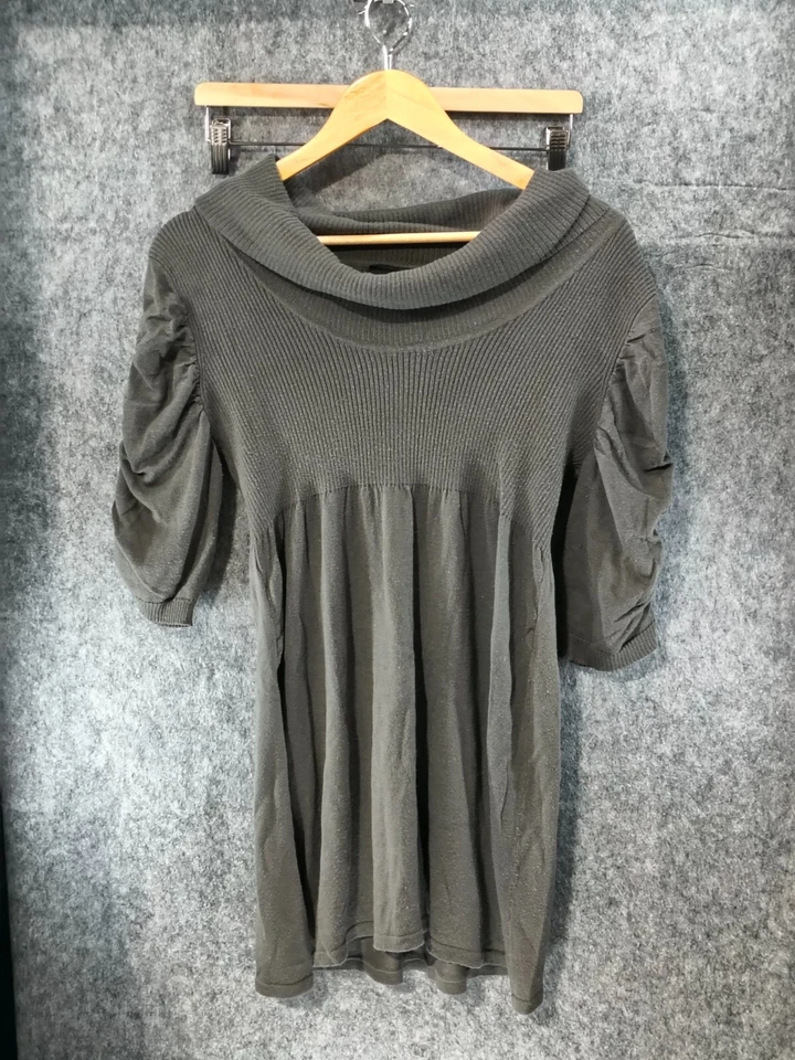 Blusa gris para mujer It's Our Time talla L ancho cuello tortuga Foto 1 de 4