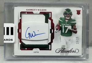 2022 Flawless, GARRETT WILSON /15 (RC) "Red 3-Color R.P.A." - NEW YORK JETS - Bild 1 von 4