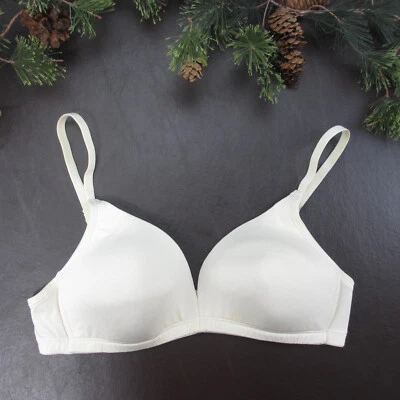 Jockey Bra 36B White Padded Wireless Adjustable Clasp Back - Image 1 of 4