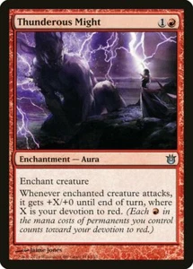 4 Thunderous Might 4x x4 - NM/LP - Born of the Gods - SPARROW MAGIC - Picture 1 of 1