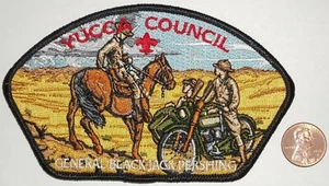 FUSIONADA BSA BOY SCOUT YUCCA TX OA GILA 378 BLACK JACK PERSHING PRIMERA GUERRA MUNDIAL MOTOCICLETA CSP - Imagen 1 de 4