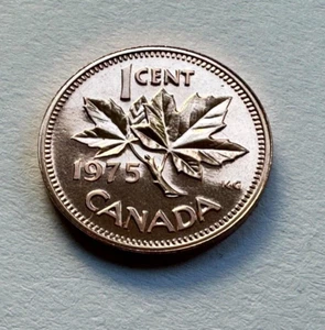 Canada 1975 1-Cent Maple Leaf Penny Coin - Proof Like Brilliant Uncirculated - Picture 1 of 2