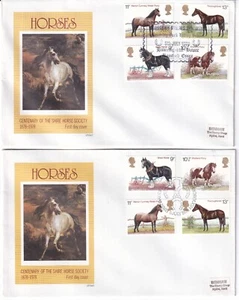 1978 HORSE FDCs 11 ALL WITH SPECIAL CANCELS ACH DIFFERENT CAT £150+ - Picture 1 of 6