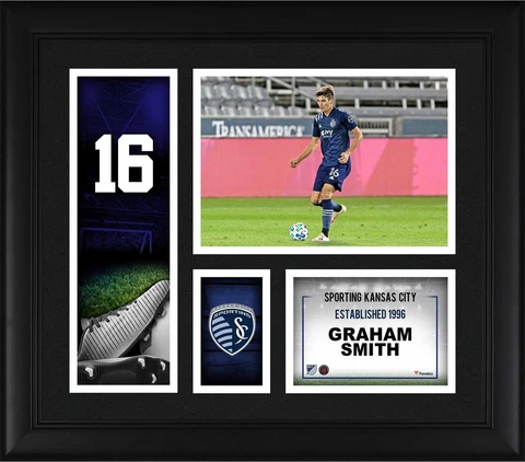 Graham Smith Sporting Kansas City Framed 15x17 Player Core Collage Cover