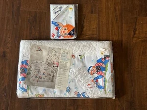 Raggedy Ann and Andy Bob Merrill Pacific Twin Bedspread Blanket Pillowcase New - Picture 1 of 11