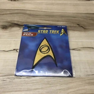 STAR TREK 50th Anniversary Logo Iron-On / Sew On Patch ~ New In Retail Package - Picture 1 of 2