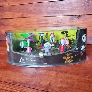 Disney The Nightmare Before Christmas Toy 7 Piece Figurine Play Set Tim Burton - Picture 1 of 4