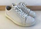 Ecco Soft 7 Shoes White Leather Casual Sneakers Lace Up Comfort Women’s 36 US 5