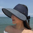 Empty Top Uv Protection Adjustable Sun Visors Sun Hat Straw Hat Beach Cap