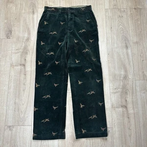 Pantalones de pana Polo Ralph Lauren, AOP Bird Sportsman RRL raros, para hombre W31 L30 - Imagen 1 de 10