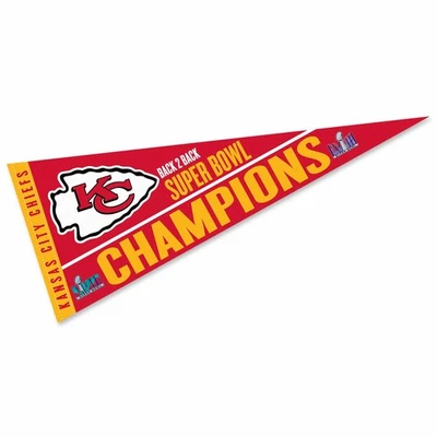 Banderín de campeones del Super Bowl 2024 bandera de los Kansas City Chiefs Foto 1 de 4