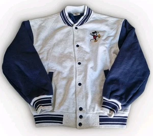 Vintage Mickey & Co. Disney Mickey Mouse Letterman Jacket L Varsity Insulated - Picture 1 of 14