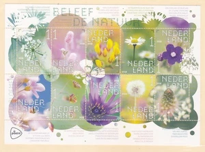 Netherlands 1567 MNH OG 2018 Wild Flowers Self-Adhesive Sheet of 10 - Picture 1 of 1