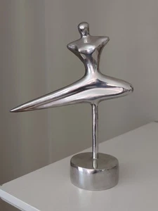 Nima Oberoi Lunares San Francisco ballerina donna art deco scultura metallo decorazione - Foto 1 di 23