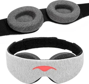Manta Sleep Mask - 100% Light Blocking, Adjustable 1 Count (Pack of 1), Gray  - Picture 1 of 8