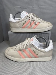 Adidas Gazelle Trainers Grey Pink Leather Women’s Uk5.5 Sneakers - Picture 1 of 15