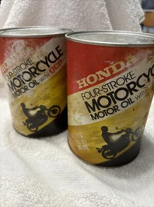 Vintage Honda Motorcycle Oil Four-Stroke  with OCP 10w-40 SEALED FULL - Picture 1 of 4