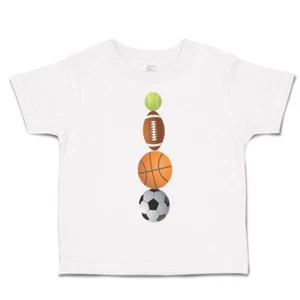 Toddler T-Shirt Tennis Football Basketball Soccer Ball Sports Others Olympics - Picture 1 of 39