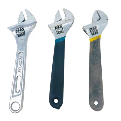 3 Pcs Kobalt, Anvil and Unbranded 8 in Adjustable Wrench Extra Wide Opening Jaw - Image 1 of 4