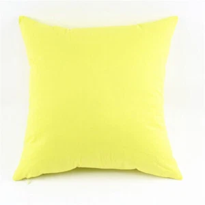 Colorful Plain Cotton Cushion Cover Pillow Case 12"16" 18" 20" 22" 24" 26" 28" - Picture 1 of 40