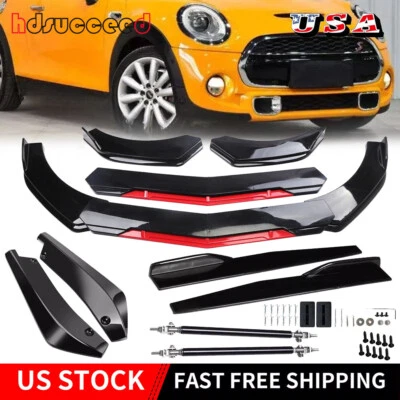 Para Mini Cooper S 2002-2022 parachoques delantero labio barbilla alerón/falda lateral/labio trasero Foto 1 de 4