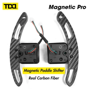 Real Carbon Fiber Magnetic Paddle Shifters for Audi B8 B8.5 Series A Series - Bild 1 von 8