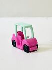 Polly Pocket Vintage Mini Golf Cart Toy Vehicle Pink Teal  & White Plastic