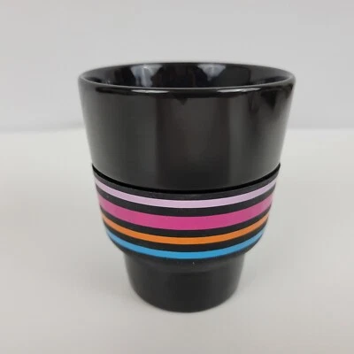 Nestle Nespresso Touch Lungo Cups Geckeler Michels Black Multicolor Stripes - Image 1 of 4