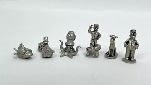 Monopoly Simpsons Gioco Pezzi Set 6 Pezzi di Ricambio Gettoni Homer Barba Cane - Foto 1 di 4