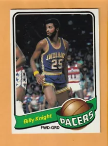 Billy Knight Indiana Pacers 1979-80 Topps #51 Pittsburgh Panthers Braddock PA - Foto 1 di 2