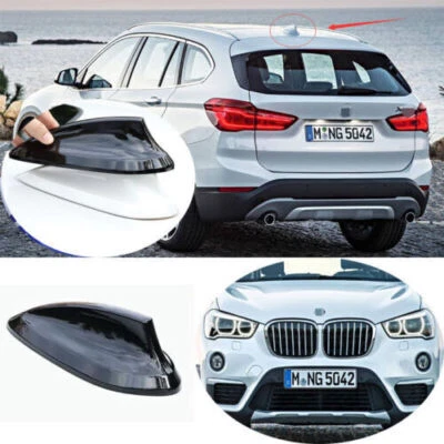 Cubierta de receptor de antena ABS negra brillante para BMW X1 2016-2022 Foto 1 de 4