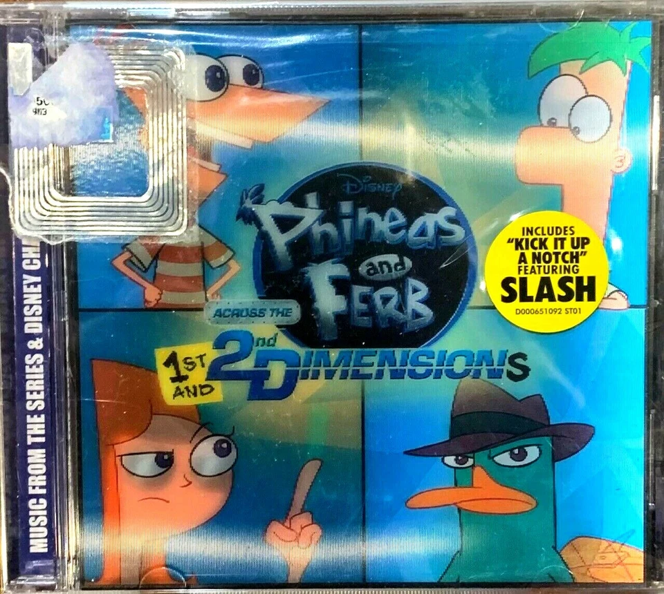 Across the 1st & 2nd Dimensions by Phineas and Ferb NEW (CD, 2011, Walt Disney) - Image 1 of 1