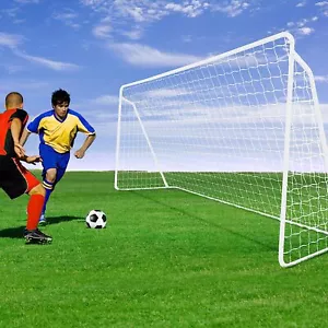 Portería de fútbol portería de fútbol puerta de entrenamiento Turín resistente a la intemperie con red 365×182×120 cm - Imagen 1 de 8
