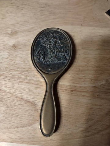 art nouveau vanity face mirror Mini 4.5" Cover