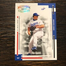 2004 Throwback Threads Gold Proof Dodgers Baseball Card #99 Eric Gagne /100