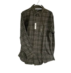 Croft & Barrow Men’s Flannel Shirt Long Sleeve Button Down Collar Size M NWT - Picture 1 of 7