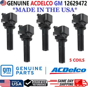 GENUINE x5 ACDelco Ignition Coils For 2006-2012 Chevrolet GMC Hummer, 12629472 - Picture 1 of 5