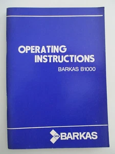 IFA Barkas B 1000 Operating Instructions 1982 + Ergänzungen 1983 ENGLISCH!!! - Picture 1 of 20
