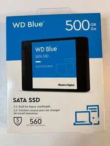 WD Blue SATA SSD 500GB Solid State Drive 2.5" Up To 560 MB/s - Afbeelding 1 van 4
