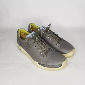 ECCO Biom Natural Motion Yak Leather Golf Shoe black men sz 11 Gray and Green 44 - Picture 1 of 12