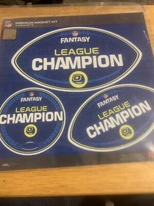 3 Magnets: NFL Fantasy League Champion (NEW) - Picture 1 of 6
