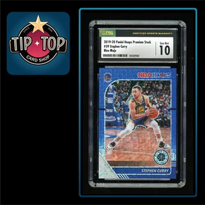 2019 Hoops Premium Stock Stephen Curry Blue Mojo /99 GEM MINT CGC 10 *TIP TOP* - Picture 1 of 2
