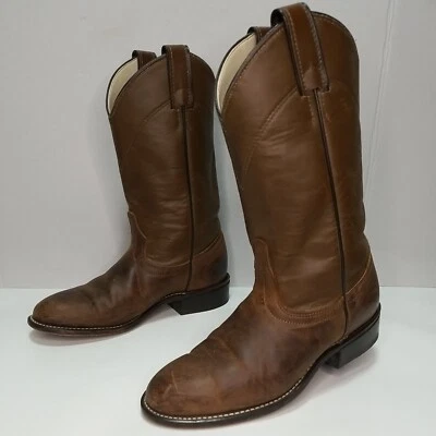 Botas vaqueras para mujer Laredo Roper talla 6 M marrón cuero angustiado estilo 6923  Foto 1 de 4