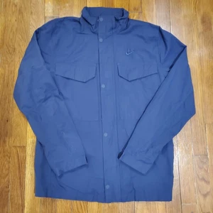 Nike Jacket Mens Medium Blue CZ9922-410 Utility Pocket Windbreaker Streetwear - Picture 1 of 12