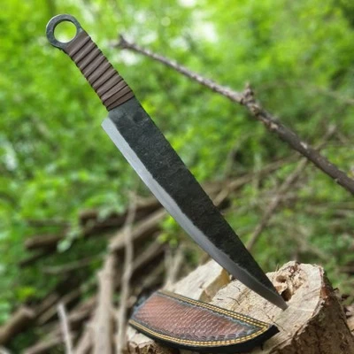 Mittelalter Arbeitsmesser Wikinger Sax Orkmesser  Handgeschmiedet   (SRM1) - Bild 1 von 4