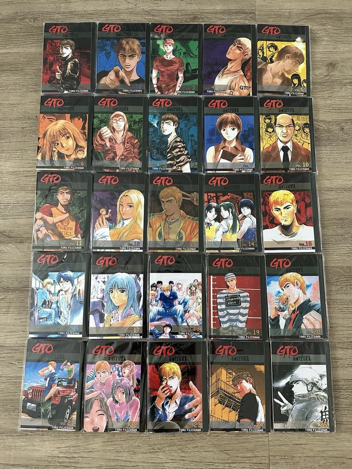 Great Teacher Onizuka GTO Volumes 1-25 Complete Tokyopop Manga Set - Image 1 of 2